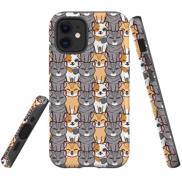 For iPhone 12 Mini Case Tough Protective Cover Seamless Cat | iCoverLover Australia