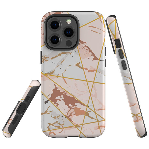 For iPhone 13 Pro Max Case, Protective Back Cover, Marble Pattern | iCoverLover Australia