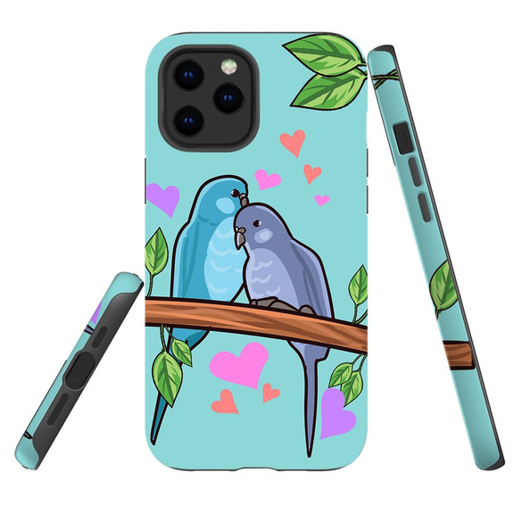 For iPhone 12 & 12 Pro Case Tough Protective Cover Birds In Love | iCoverLover Australia