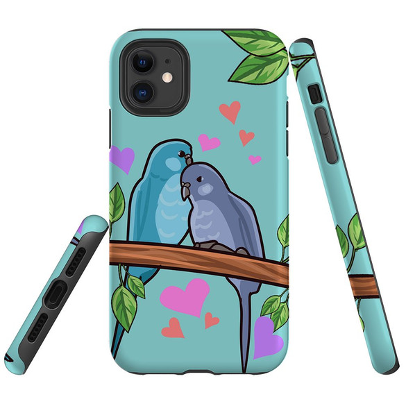 For iPhone 11 Case Tough Protective Cover Birds In Love | iCoverLover Australia