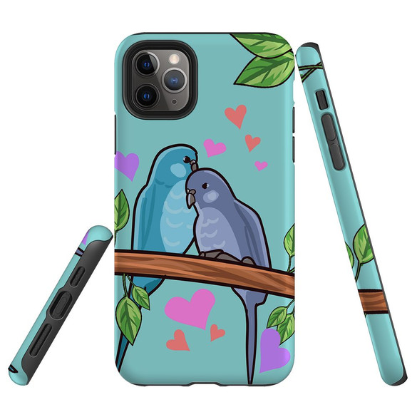 For iPhone 11 Pro Case Tough Protective Cover Birds In Love | iCoverLover Australia
