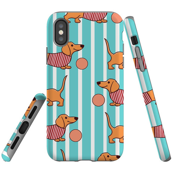 For iPhone XS Max Case Tough Protective Cover Dachshund Cute | iCoverLover Australia