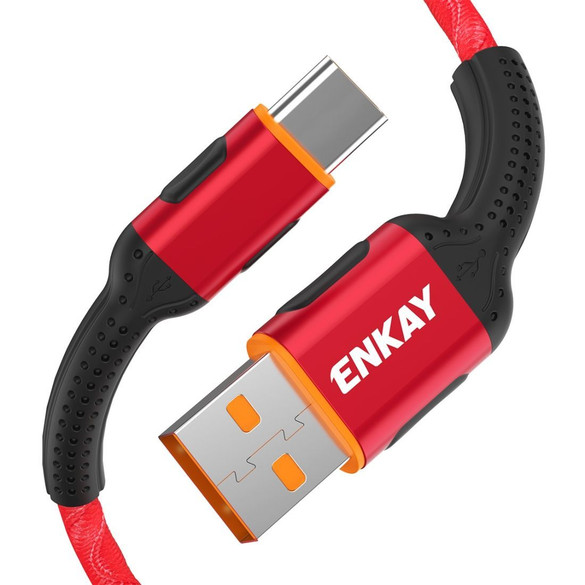 Type-C Data Transfer 2.4A 1m Charging Cable Red