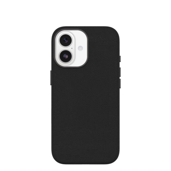 For iPhone 17 OtterBox Symmetry Compatible with MagSafe Cactus Leather Case with Camera Control Black | iCoverLover Australia