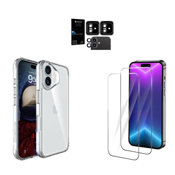 iCoverLover For iPhone 17 Case + 2X Screen + 2X Camera Lens Protectors | iCoverLover Australia