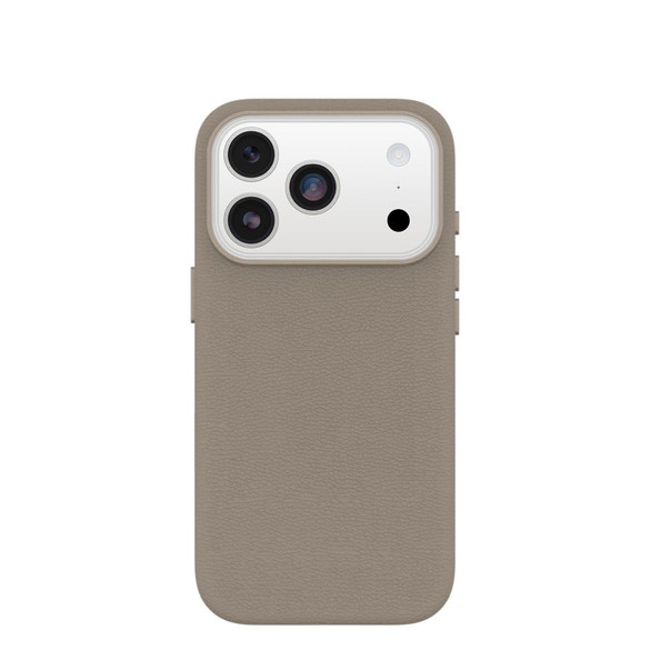 For iPhone 17 Pro OtterBox Symmetry Compatible with MagSafe Cactus Leather Case with Camera Control Beige | iCoverLover Australia