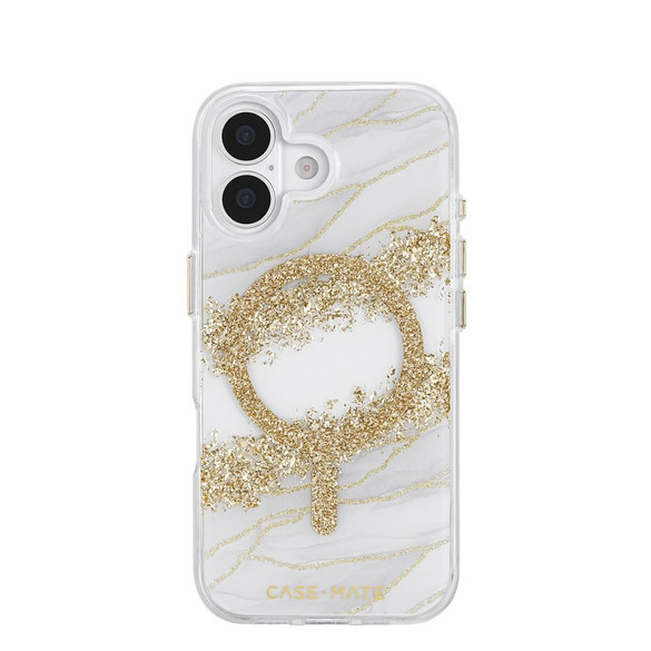 For iPhone 17 Case-Mate Karat Granite Compatible with MagSafe Cover Gold | iCoverLover Australia