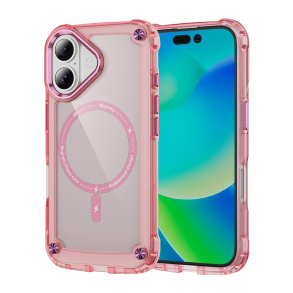 For iPhone 17 MagSafe Compatible Case - Protective, Shockproof Cover & Camera Lens Protection, Clear Pink | iCoverLover Australia