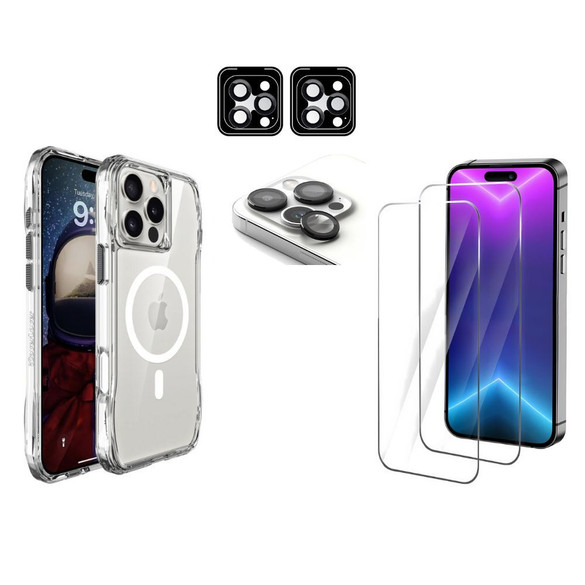 iCoverLover For iPhone 16 Pro Max Case Compatible with MagSafe + [2-Pack] Screen + [2-Pack] Camera Lens Protectors | iCoverLover Australia
