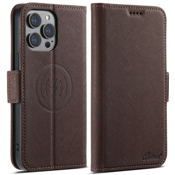 For iPhone 16 Pro Max Case Leather Flip Wallet Cover Stand Compatible with MagSafe Brown | iCoverLover Australia