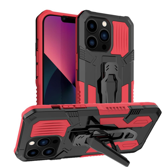 For iPhone 15 Pro Max Case, Tough Protective Cover, Holder Clip, Red | iCoverLover Australia