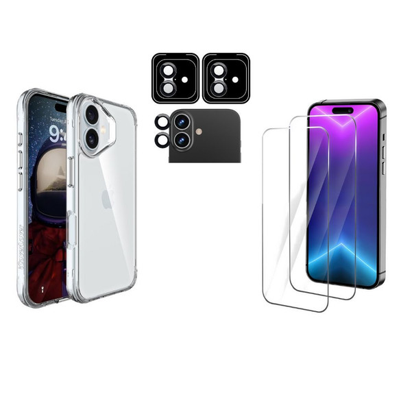 iCoverLover For iPhone 16 Plus Case + [2-Pack] Screen Protectors + [2-Pack] Camera Lens Protectors | iCoverLover Australia