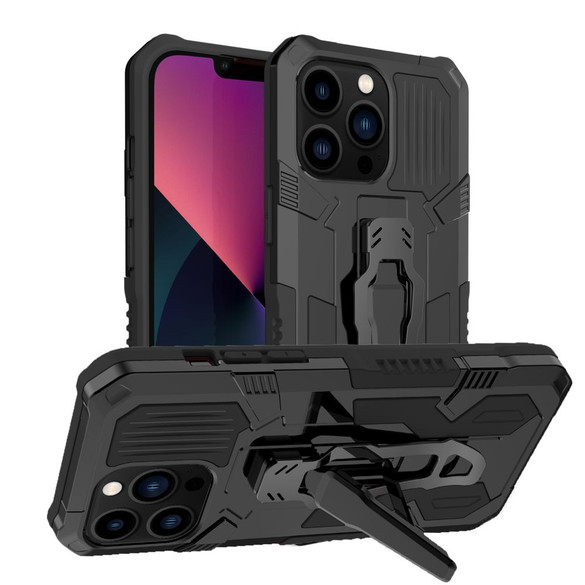 For iPhone 15 Pro Max Case, Tough Protective Cover, Holder Clip, Black | iCoverLover Australia