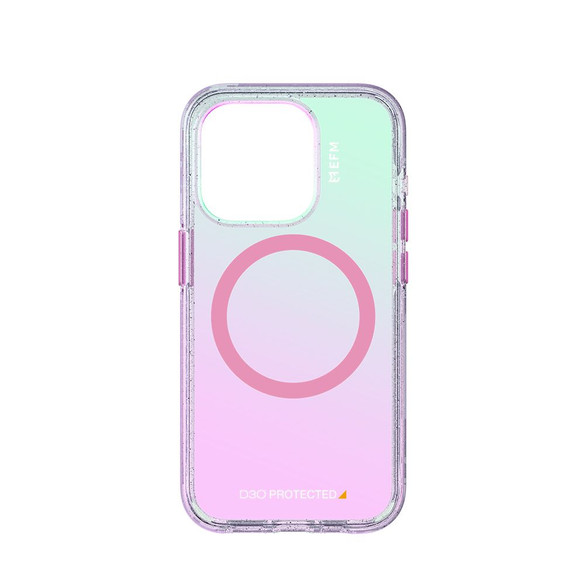 For iPhone 15 Pro Max Cover, EFM Aspen Case, Armour, D3O BIO, Glitter Pearl | iCoverLover Australia