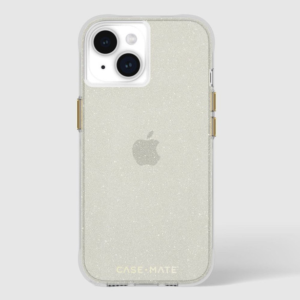 For iPhone 15 Plus Case-Mate Sheer Crystal Cover, Gold | iCoverLover Australia