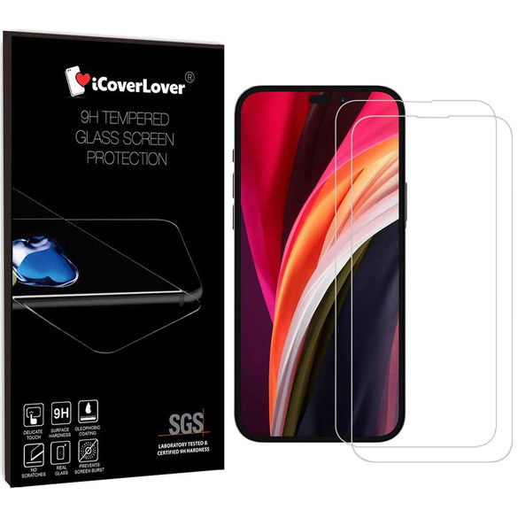 iCoverLover [2-Pack] For iPhone 14 Pro Max Tempered Glass Screen Protector | iCoverLover Australia
