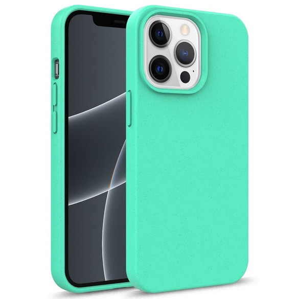 For iPhone 14 Pro Max Case, Starry Series Wheat Straw+TPU, Protective Cover, Green | iCoverLover Australia
