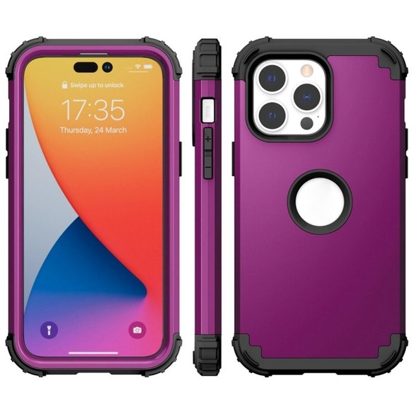 For iPhone 14 Pro Case, Protective Triple-layer Armour Cover, Dark Purple | iCoverLover Australia