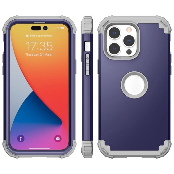 For iPhone 14 Pro Max Case, Protective Triple-layer Armour Cover, Navy Blue | iCoverLover Australia