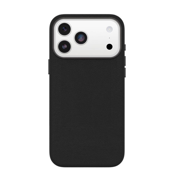 For iPhone 17 Pro Max OtterBox Symmetry Compatible with MagSafe Cactus Leather Case with Camera Control Black | iCoverLover Australia