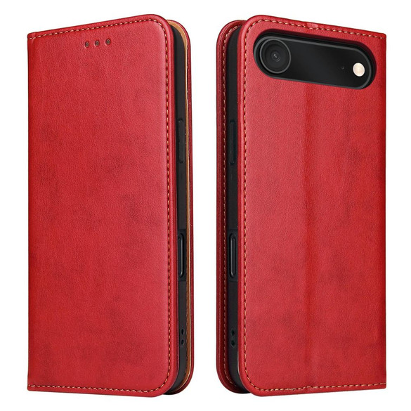 For iPhone Air Case, Leather, Flip Wallet Folio Cover, Stand, Red | iCoverLover Australia