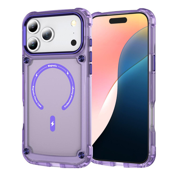 For iPhone 17 Pro MagSafe Compatible Case - Protective, Shockproof Cover & Camera Lens Protection, Clear Purple | iCoverLover Australia