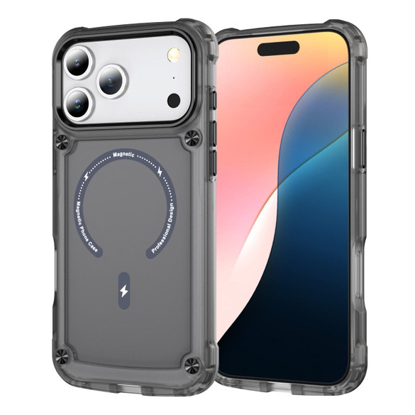For iPhone 17 Pro Max MagSafe Compatible Case - Protective, Shockproof Cover & Camera Lens Protection, Clear Black | iCoverLover Australia
