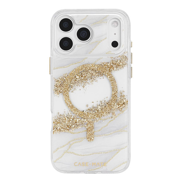 For iPhone 17 Pro Max Case-Mate Karat Granite Compatible with MagSafe Cover Gold | iCoverLover Australia