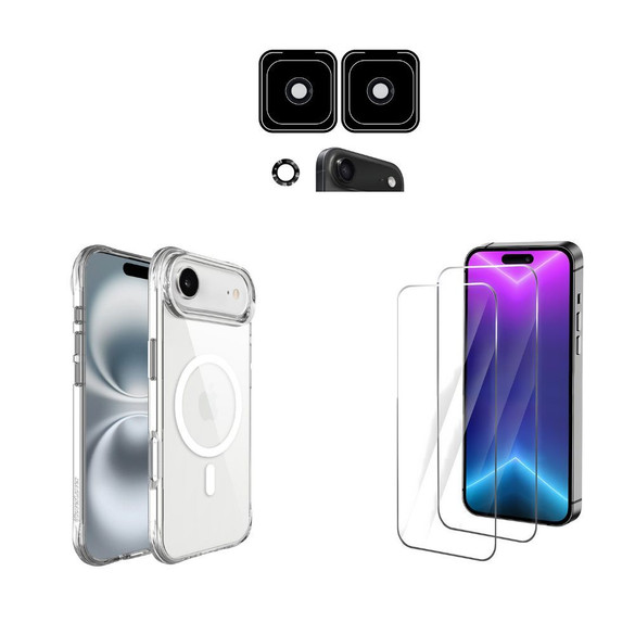 iCoverLover For iPhone Air Case Compatible with MagSafe + 2X Screen + 2X Camera Lens Protectors | iCoverLover Australia