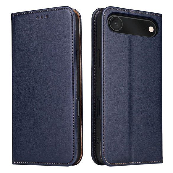 For iPhone Air Case, Leather, Flip Wallet Folio Cover, Stand, Blue | iCoverLover Australia