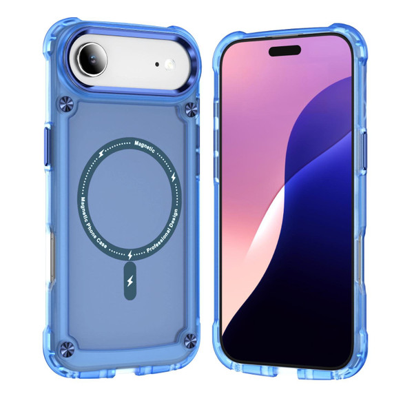 For iPhone Air MagSafe Compatible Case - Protective, Shockproof Cover & Camera Lens Protection, Clear Blue | iCoverLover Australia
