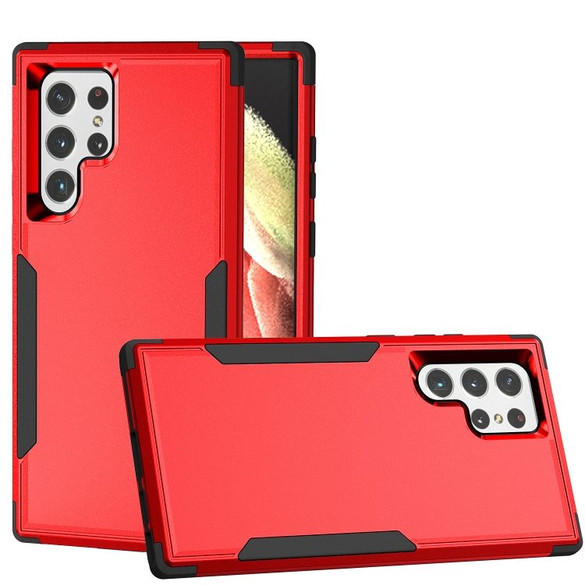 For Samsung Galaxy S23 Ultra Case, Protective TPU+PC Shockproof Cover, Red+Black | iCoverLover Australia