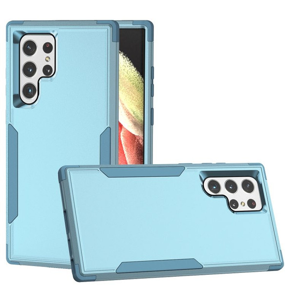 For Samsung Galaxy S23 Ultra Case, Protective TPU+PC Shockproof Cover, Sky Blue+Blue | iCoverLover Australia
