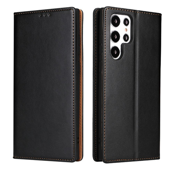 For Samsung Galaxy S22 Ultra Case Leather Flip Wallet Folio Cover Black | iCoverLover Australia