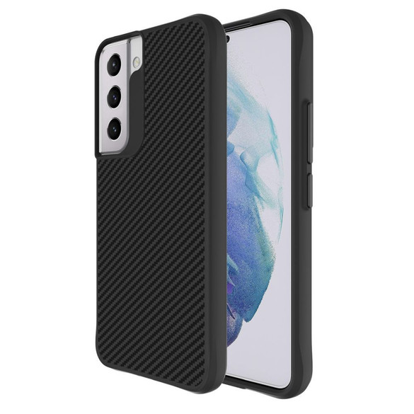 For Samsung Galaxy S22 Case, Tough Carbon Fibre Protective Cover, Black | iCoverLover Australia