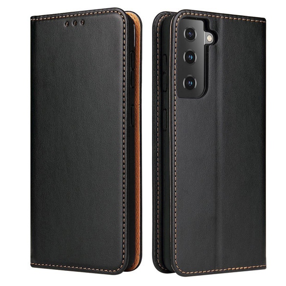 For Samsung Galaxy S21 Case Leather Flip Wallet Folio Cover Black | iCoverLover Australia