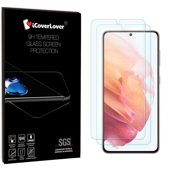 iCoverLover [2-Pack] For Samsung Galaxy S21 Tempered Glass Screen Protector | iCoverLover Australia