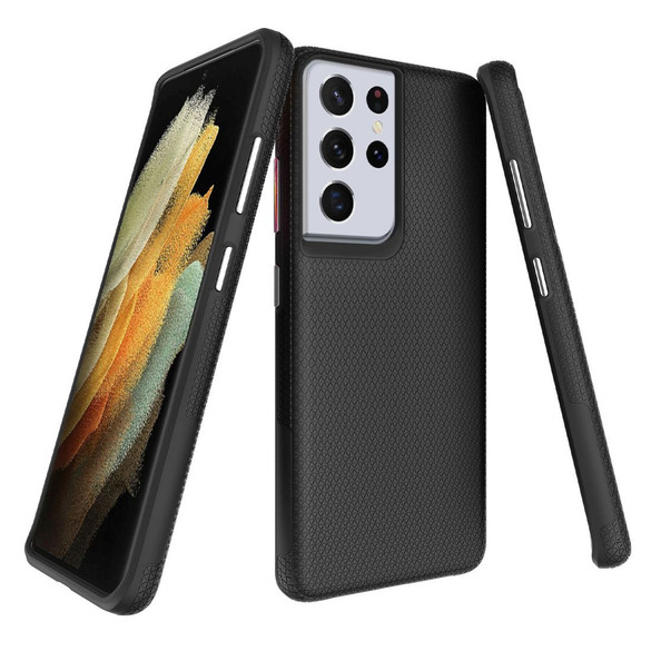 For Samsung Galaxy S21 Ultra Case Armour Protective Strong Cover Black | iCoverLover Australia