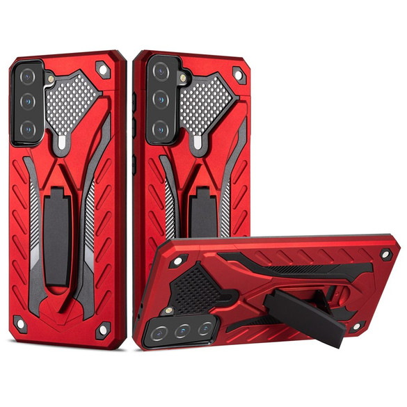 For Samsung Galaxy S21+ Plus Case Armour Shockproof Tough Cover Kickstand Red | iCoverLover Australia