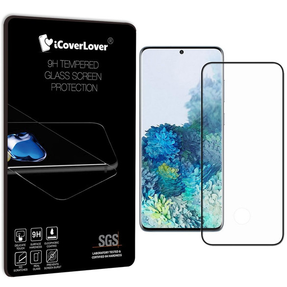 Black For Samsung Galaxy S20+ Plus Full 3D Edge to Edge Tempered Glass Screen Protector | iCoverLover Australia