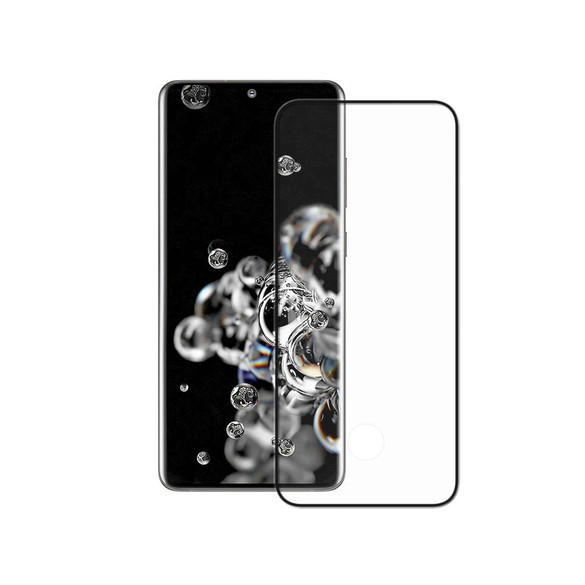 Black For Samsung Galaxy S20 Ultra Full 3D Edge to Edge Tempered Glass Screen Protector | iCoverLover Australia