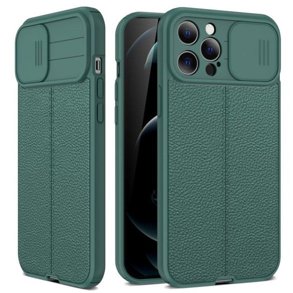 For iPhone 14 Case, Textured TPU Protective Cover, Camshield, Dark Green | iCoverLover Australia