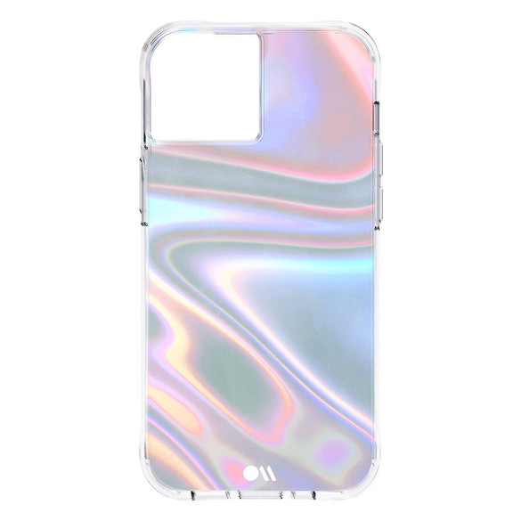 For iPhone 13 Case-Mate Soap Bubble Antimicrobial Cover Iridescent | iCoverLover Australia