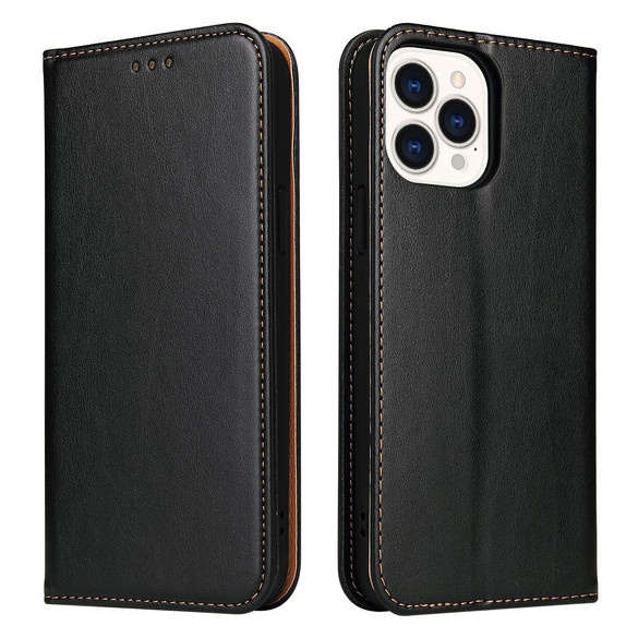 For iPhone 13 Pro Max Case Leather Flip Wallet Folio Cover with Stand Black | iCoverLover Australia