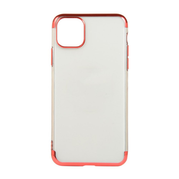 For iPhone 12 Pro Max Case Electroplated TPU Protective Soft Cover, Red | iCoverLover Australia