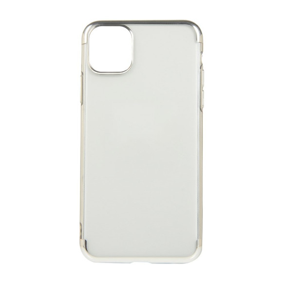 For iPhone 12/12 Pro Case Electroplated TPU Protective Soft Cover, Silver | iCoverLover Australia