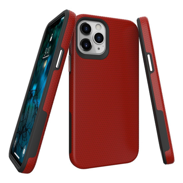 For iPhone 12/12 Pro (6.1in) Case Armour Shockproof Strong Light Slim Cover Red | iCoverLover Australia