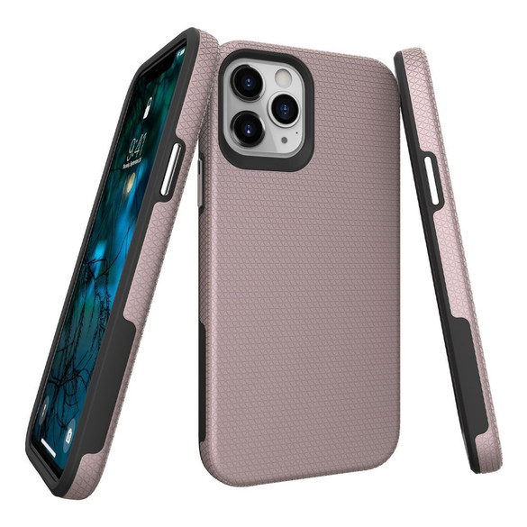 For iPhone 12/12 Pro (6.1in) Case Armour Shockproof Strong Light Slim Cover Rose Gold | iCoverLover Australia