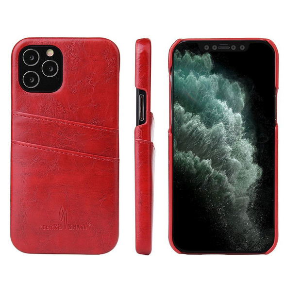 For iPhone 12/12 Pro (6.1in) Case Deluxe Leather Wallet Back Shell Slim Cover Red | iCoverLover Australia