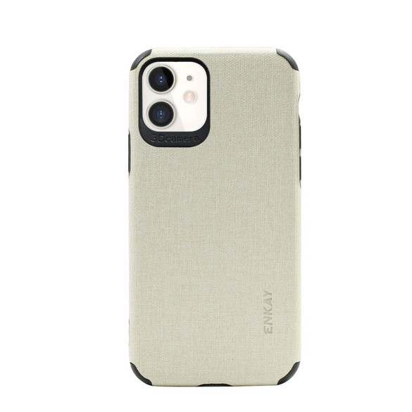 For iPhone 11 Case Fabric Texture Denim Slim Fashionable Protective Cover Beige | iCoverLover Australia